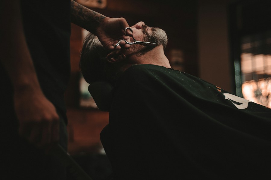 Classic short haircut with a clean taper